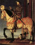 Francois Clouet Portrait of Francis I on Horseback Spain oil painting artist